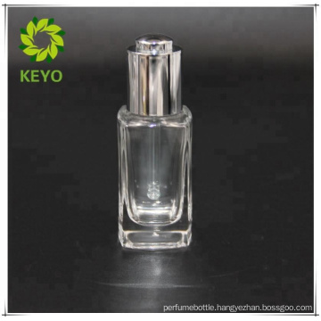 15ML white matte glass dropper bottle silver white rubber dropper bottle screen printing for cosmetic essential oil